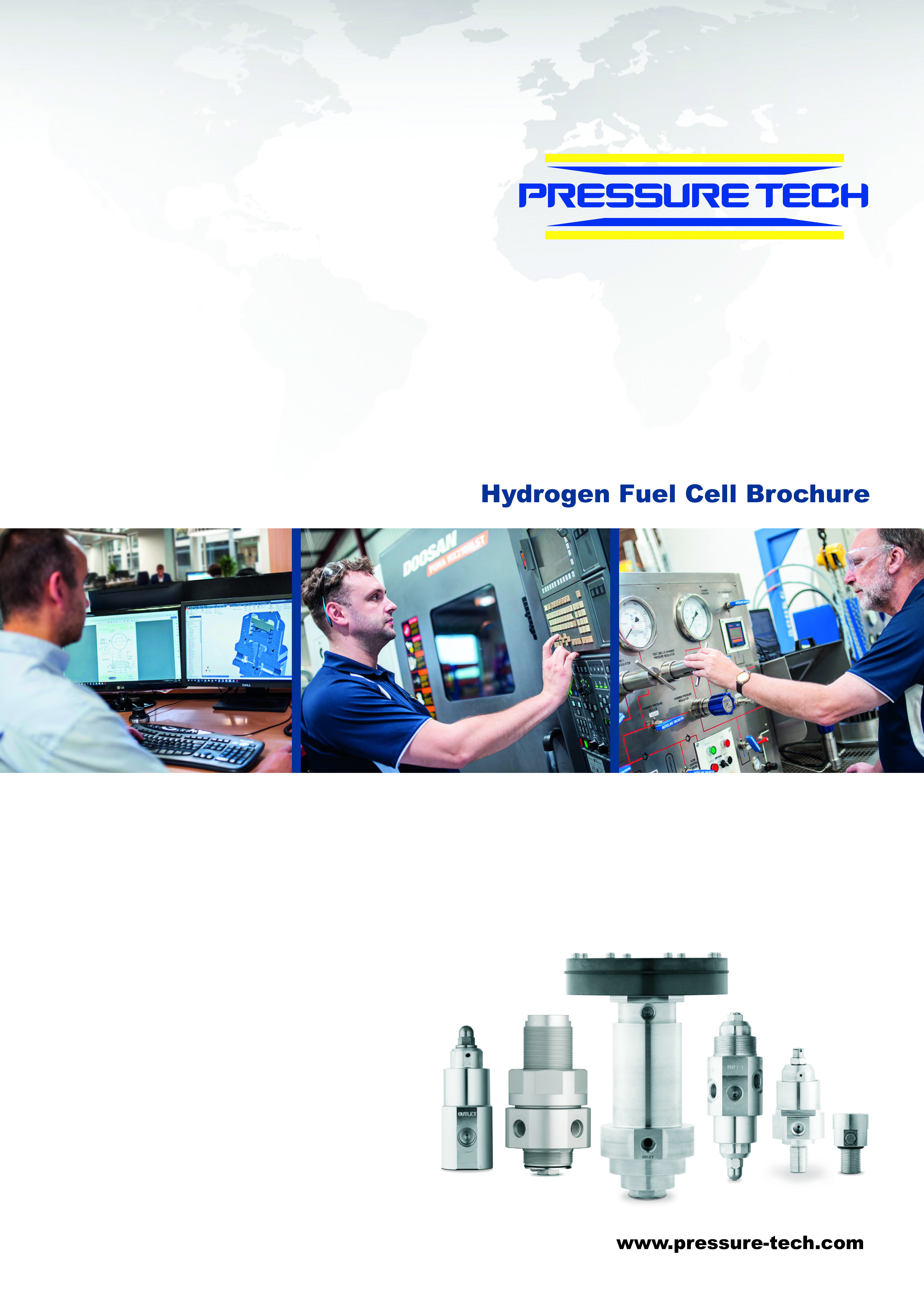 Pressure Tech Broschüre für Wasserstoffanwendungen