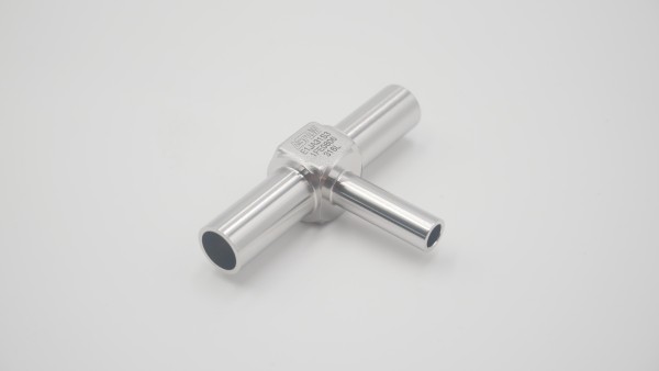 Reduzier-T-Stück, Edelstahl, 12 mm x 1,5 mm x 6 mm, Ra = 0,25 µm