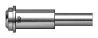 Anschweißgland lang, Edelstahl, 1/4" Faceseal x 6 mm Schweißanschluss, L=45,5 mm, Ra = 0,25 µm